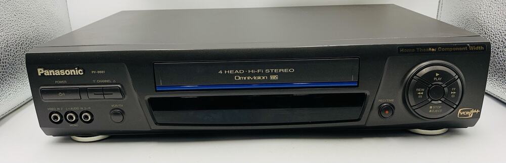 Panasonic PV-8661 Omnivision VHS VCR Player 4-Head Hi-Fi Stereo Tested No Remote